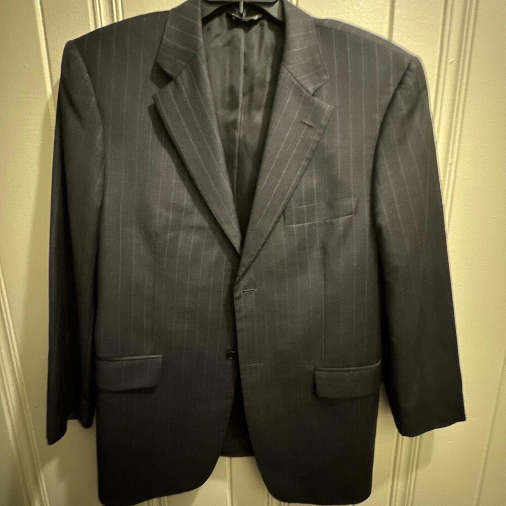 MENS‎ SZ 42R TAILORED MODERN ERMENEGILDO ZEGNA PINSTRIPE BLAZER SPORTS COAT